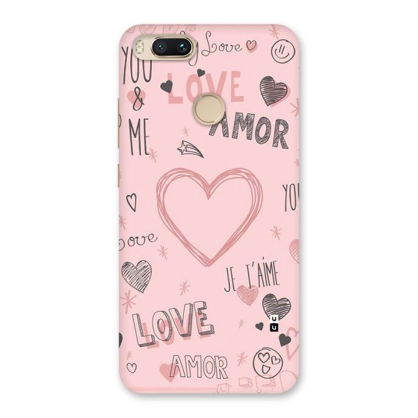 Love Amor Back Case for Mi A1