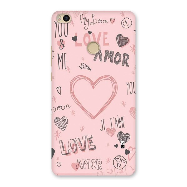 Love Amor Back Case for Mi Max 2