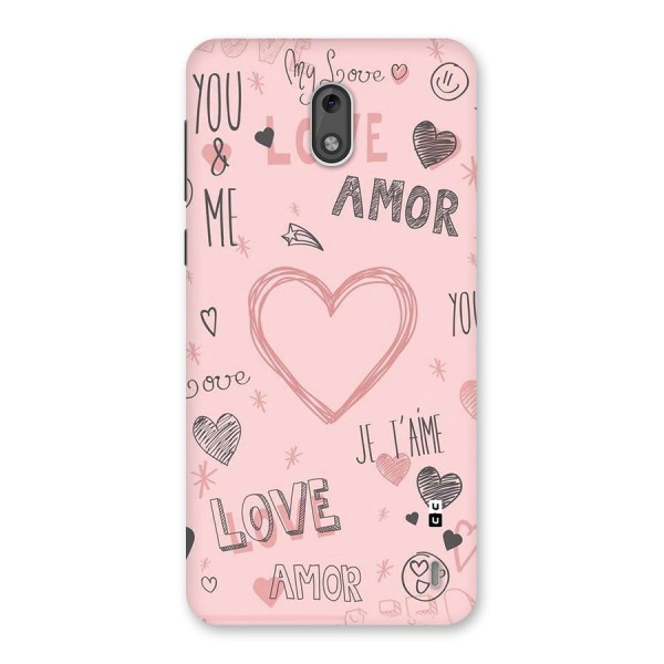 Love Amor Back Case for Nokia 2