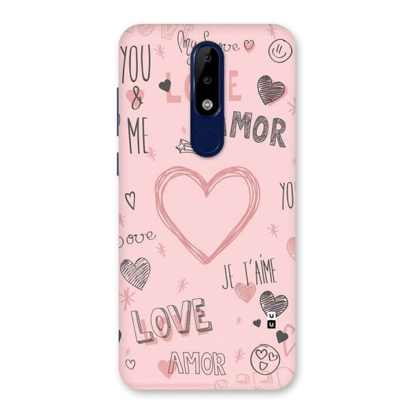 Love Amor Back Case for Nokia 5.1 Plus