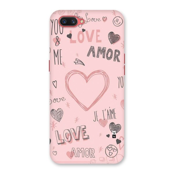 Love Amor Back Case for Oppo A3s