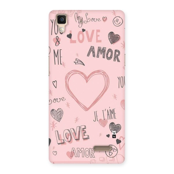 Love Amor Back Case for Oppo R7