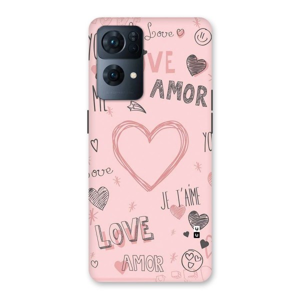 Love Amor Back Case for Oppo Reno7 Pro 5G