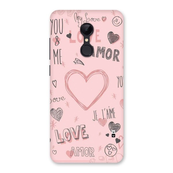 Love Amor Back Case for Redmi 5