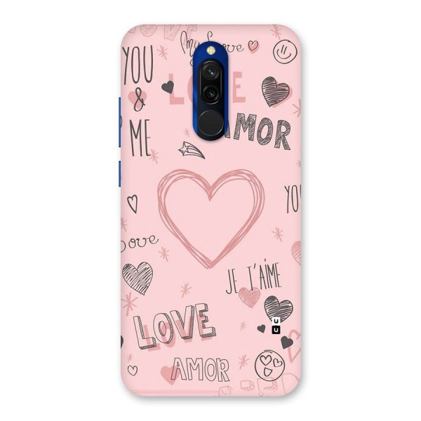 Love Amor Back Case for Redmi 8