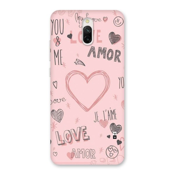 Love Amor Back Case for Redmi 8A Dual