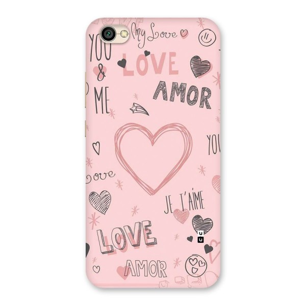 Love Amor Back Case for Redmi Y1 Lite