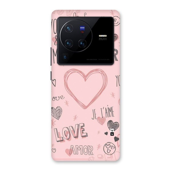 Love Amor Back Case for Vivo X80 Pro