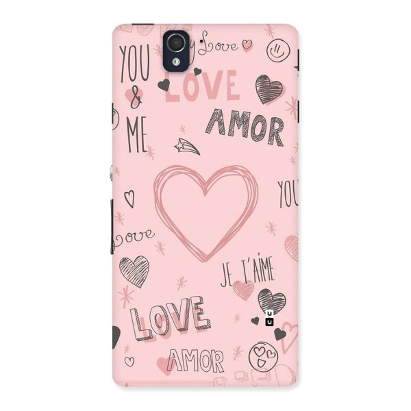 Love Amor Back Case for Xperia Z