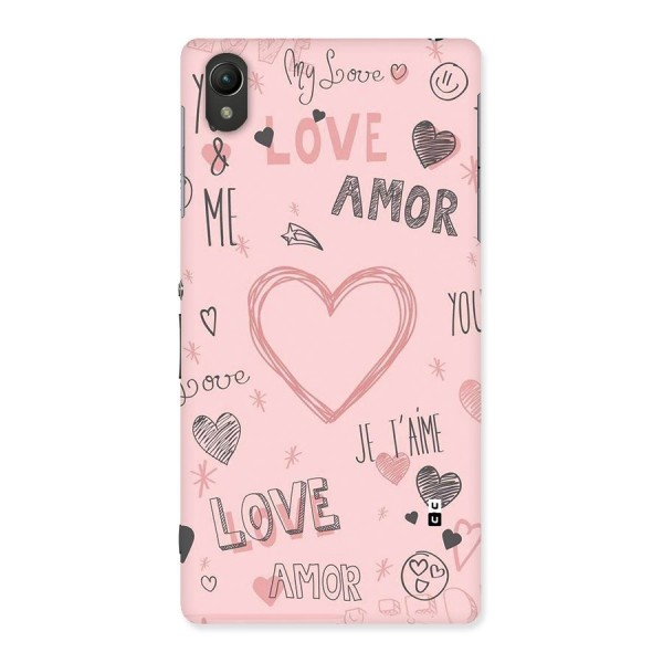 Love Amor Back Case for Xperia Z2