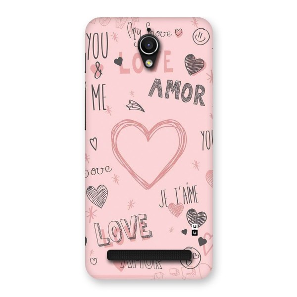 Love Amor Back Case for Zenfone Go