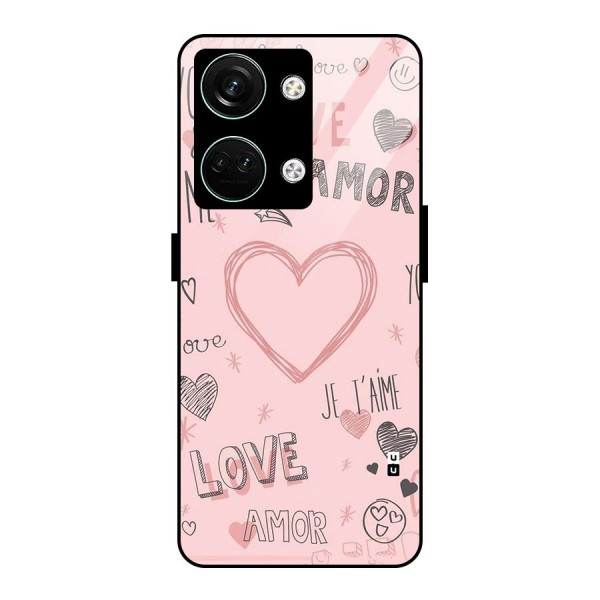Love Amor Glass Back Case for Oneplus Nord 3