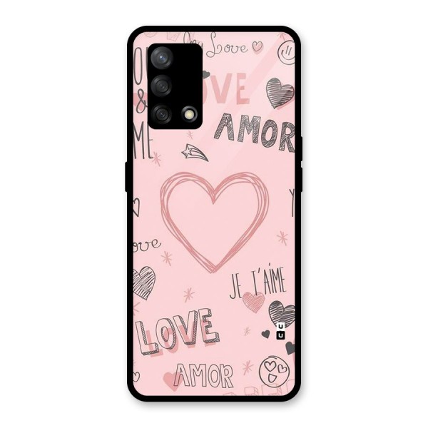 Love Amor Glass Back Case for Oppo F19