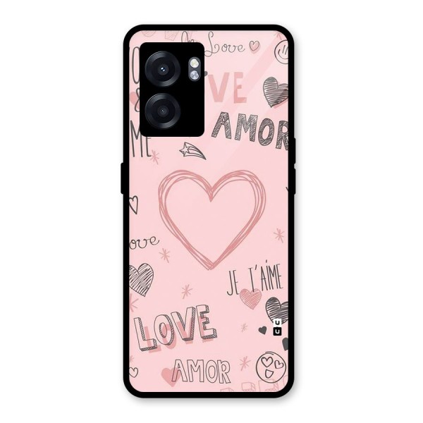 Love Amor Glass Back Case for Oppo K10 (5G)