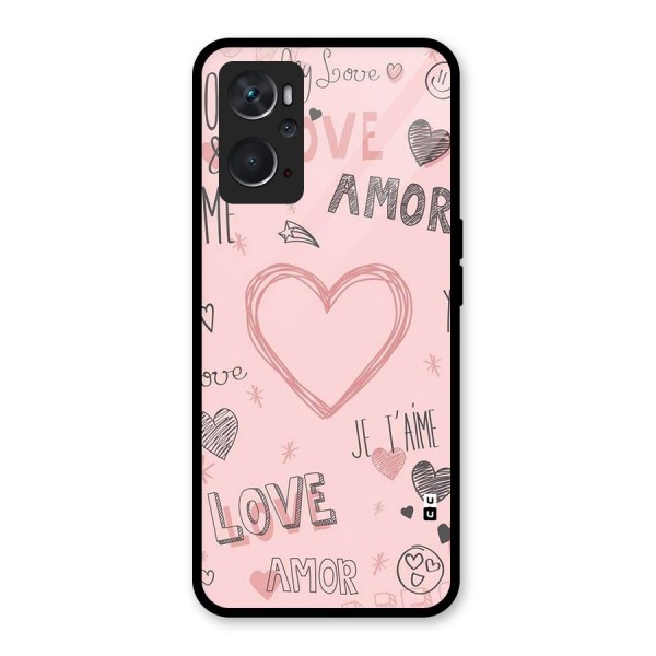 Love Amor Glass Back Case for Oppo K10 4G