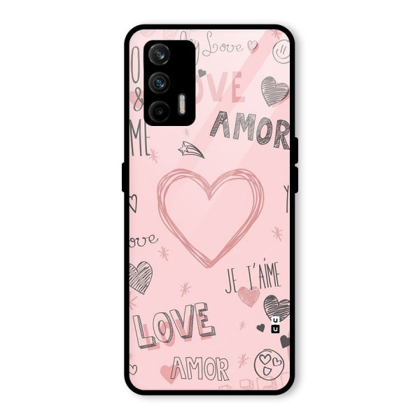 Love Amor Glass Back Case for Realme GT 5G