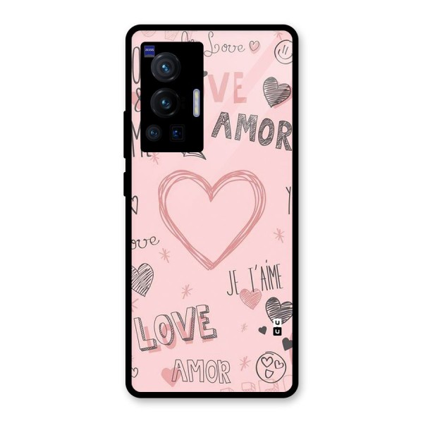 Love Amor Glass Back Case for Vivo X70 Pro