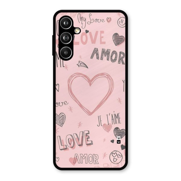 Love Amor Metal Back Case for Galaxy F54