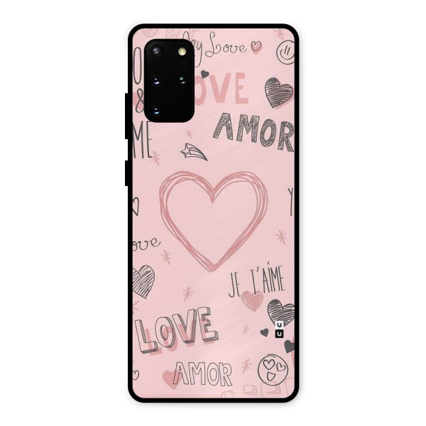 Love Amor Metal Back Case for Galaxy S20 Plus