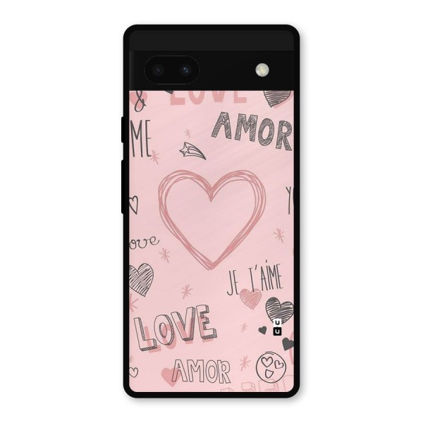 Love Amor Metal Back Case for Google Pixel 6a