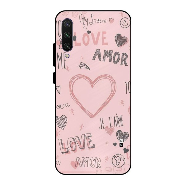 Love Amor Metal Back Case for Mi A3