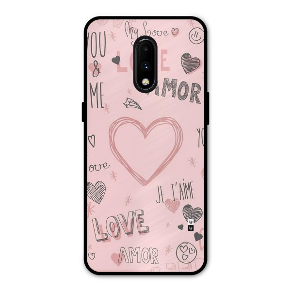 Love Amor Metal Back Case for OnePlus 7