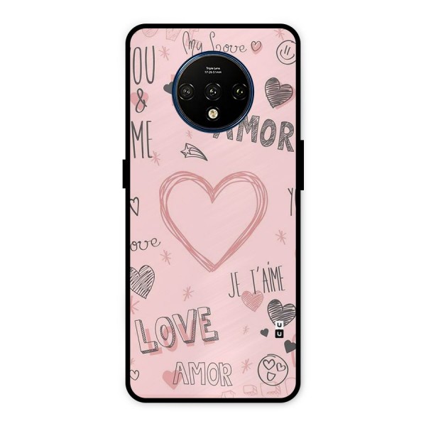 Love Amor Metal Back Case for OnePlus 7T