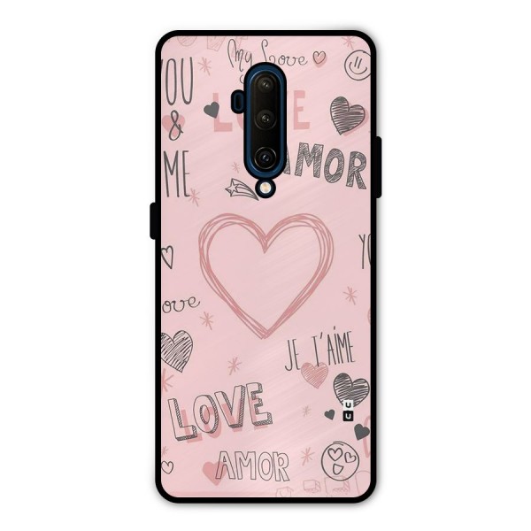 Love Amor Metal Back Case for OnePlus 7T Pro