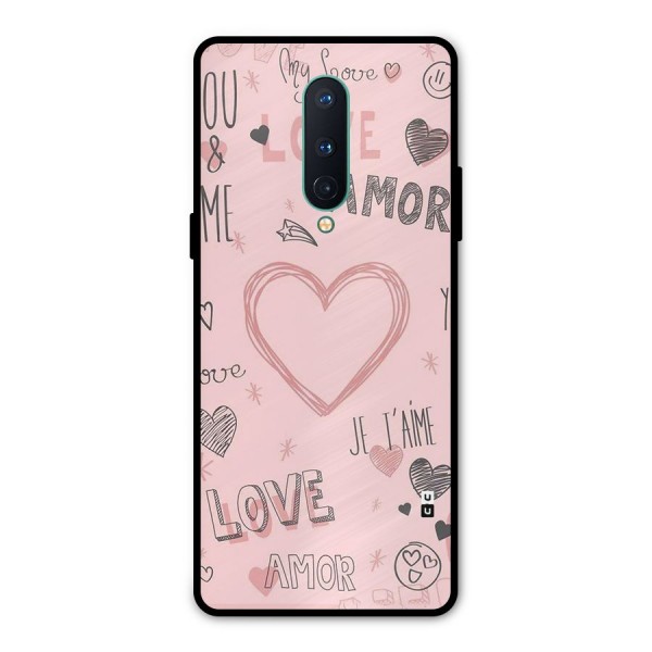 Love Amor Metal Back Case for OnePlus 8