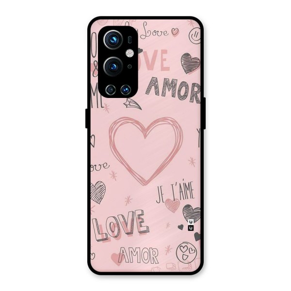 Love Amor Metal Back Case for OnePlus 9 Pro