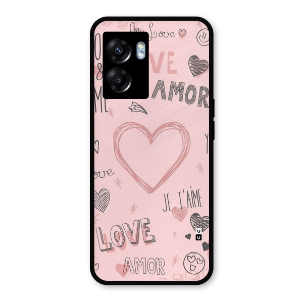 Love Amor Metal Back Case for Oppo K10 (5G)