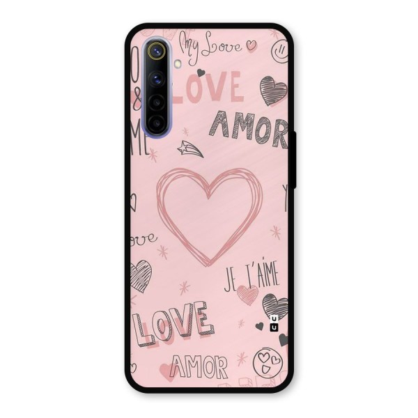 Love Amor Metal Back Case for Realme 6