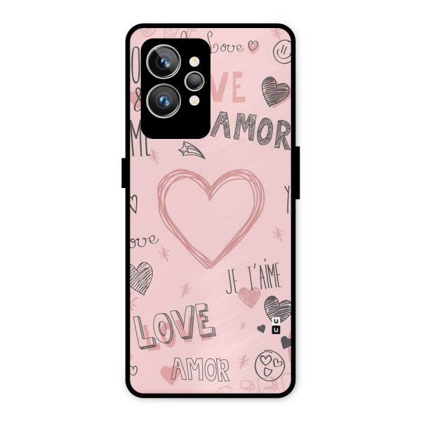 Love Amor Metal Back Case for Realme GT2 Pro