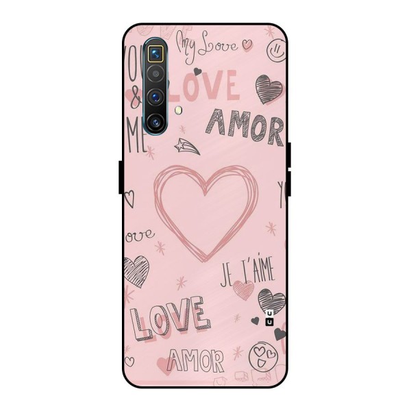 Love Amor Metal Back Case for Realme X3