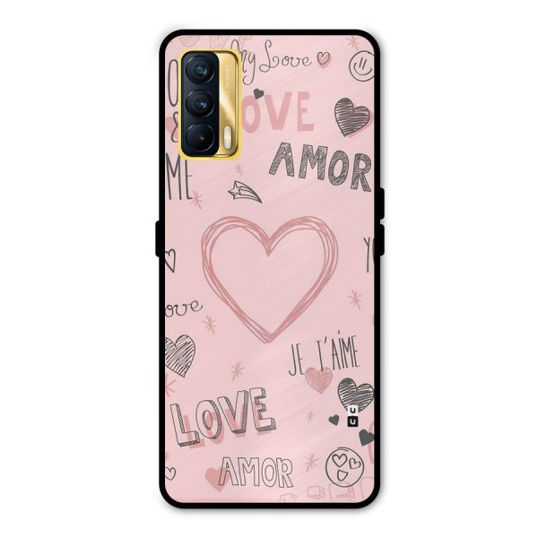 Love Amor Metal Back Case for Realme X7