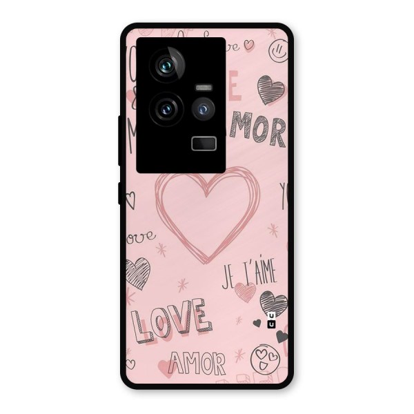 Love Amor Metal Back Case for iQOO 11 5G