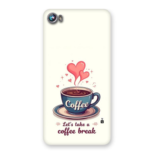 Love Coffee Break Back Case for Canvas Fire 4 (A107)