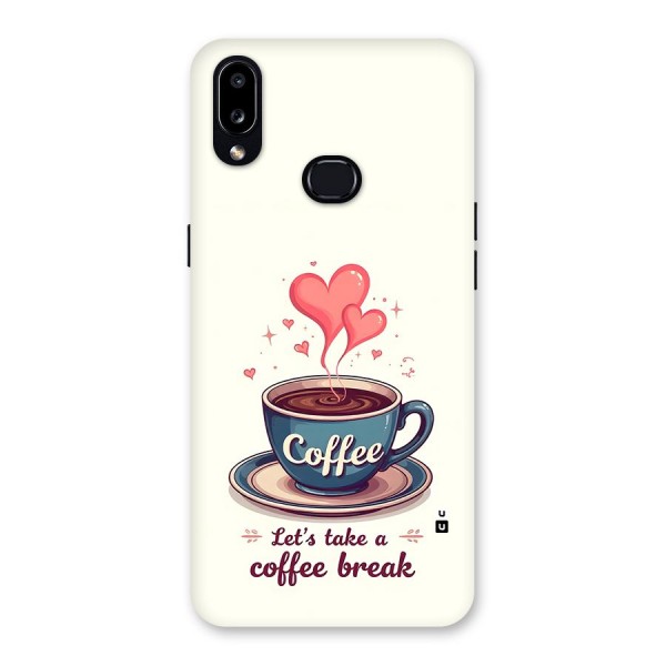 Love Coffee Break Back Case for Galaxy A10s