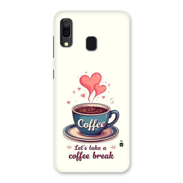 Love Coffee Break Back Case for Galaxy A20