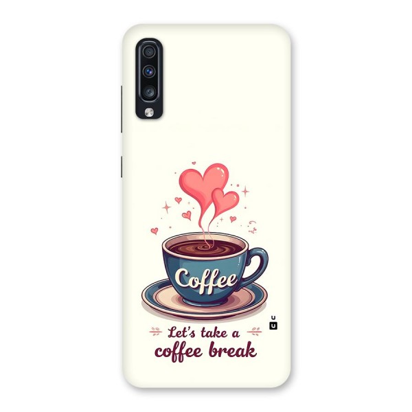 Love Coffee Break Back Case for Galaxy A70s