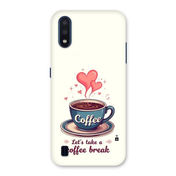 Love Coffee Break Back Case for Galaxy M01