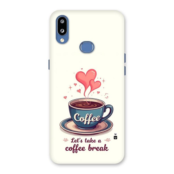 Love Coffee Break Back Case for Galaxy M01s