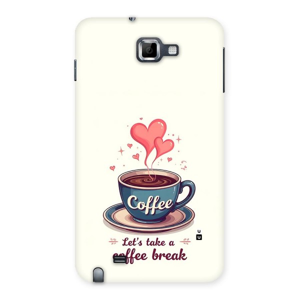 Love Coffee Break Back Case for Galaxy Note