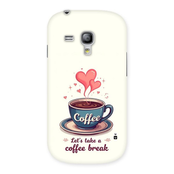 Love Coffee Break Back Case for Galaxy S3 Mini