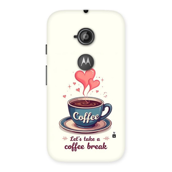 Love Coffee Break Back Case for Moto E 2nd Gen