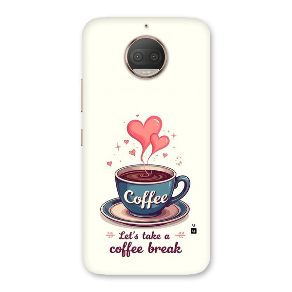 Love Coffee Break Back Case for Moto G5s Plus