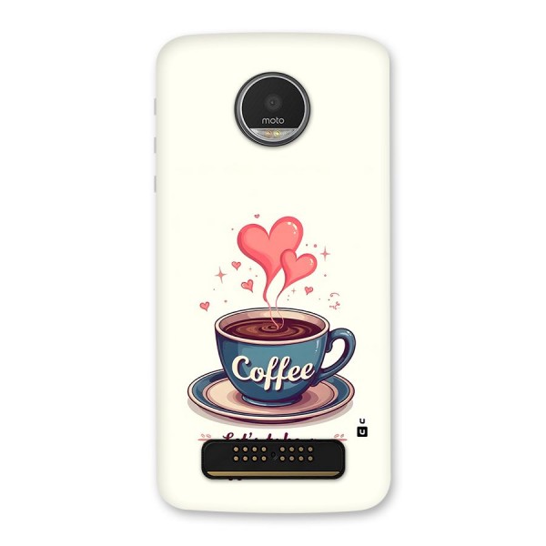 Love Coffee Break Back Case for Moto Z Play