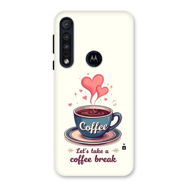 Love Coffee Break Back Case for Motorola One Macro