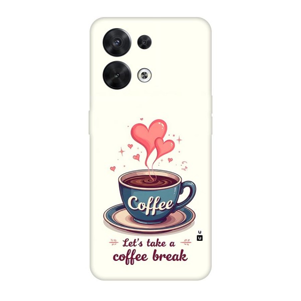 Love Coffee Break Back Case for Oppo Reno8 5G