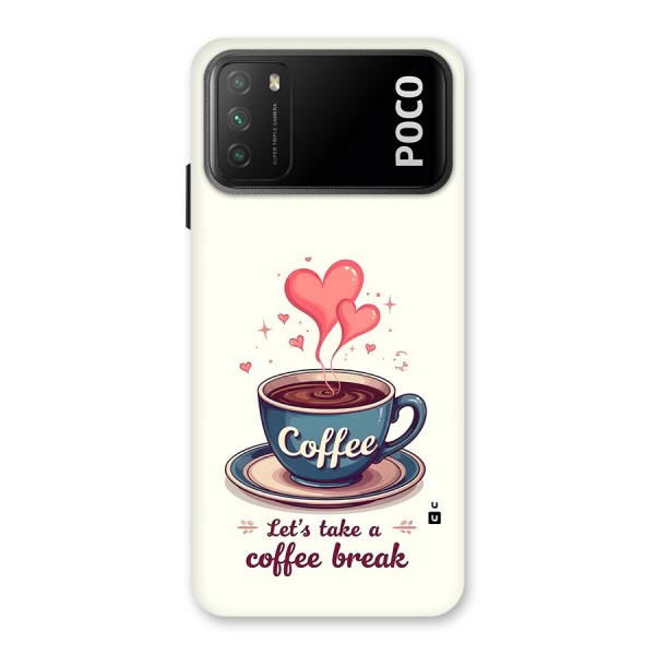 Love Coffee Break Back Case for Poco M3